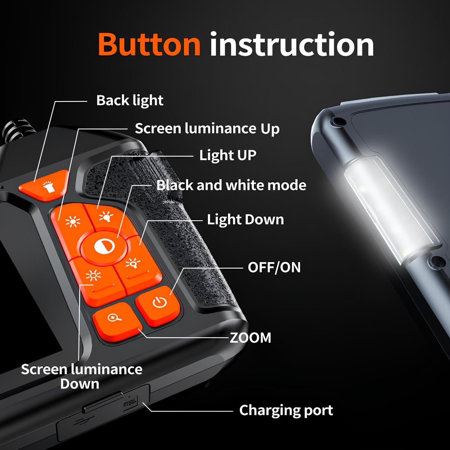 Portable Industrial Endoscope